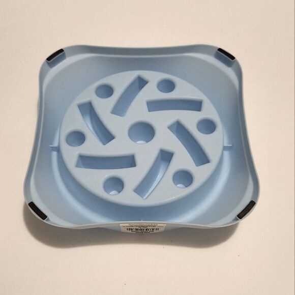 Slow Feeding Anti-Gulping Healthy Design‎ Dog Bowl Non Slip Blue - Picture 2 of 3
